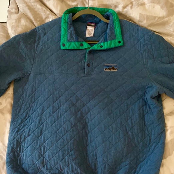 RARE Men’s Patagonia Diamond Quilt Pullover XL - Picture 4 of 5